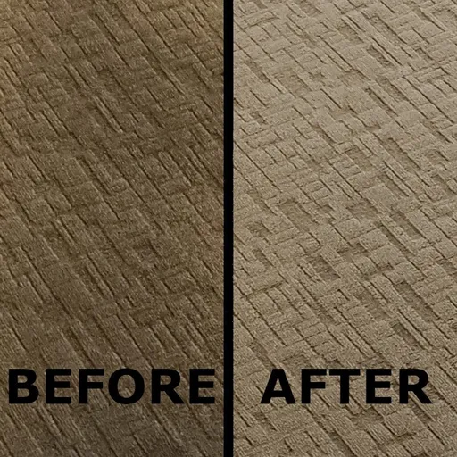 Close up carpet clean - BEFORE/AFTER